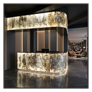 Revestimiento de piedra para paredes interiores, revestimiento de pared de pizarra translúcida, chapa delgada pulida, pizarra moderna contemporánea para interiores. - Product Image 2