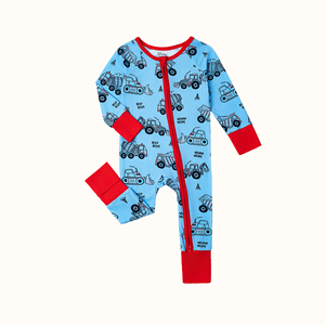 WeiWei Oferta Especial Conjunto de Ropa para Niña Mameluco de Bambú para Bebé con Doble Cremallera Pijama de Viscosa de Bambú con Estampado Personalizado al por Mayor - Product Image 6