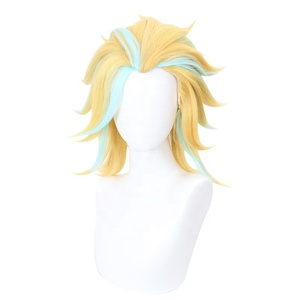 Vente en gros Tokyo Revengers Anime 35cm court blond bleu mixte Rindo Haitani perruque Cosplay synthétique résistant à <span class=keywords><strong>la</strong></span> chaleur Peluca - Product Image 5