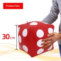 Dés carrés colorés en PVC de 30 cm, grands jeux de société gonflables de 60 cm, accessoires pour fêtes d'enfants, jouet anti-stress pour le calcul des scores