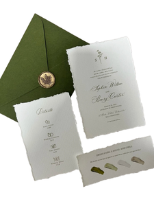 Cartes d'invitation de <span class=keywords><strong>mariage</strong></span> personnalisées, dorure à chaud, gaufrage, débossage, ensemble de papeterie d'invitation de luxe - Product Image 1