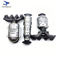 Substrat de catalyseur universel pour Hyundai, Ford, Toyota, noyau en nid d'abeille métallique, Euro 4, 5, 6, compatible OBD, haut débit, TWC