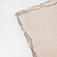 Couvre-allaitement en coton crêpe personnalisé, grand, à volants, style européen-américain, confortable, écologique, en mousseline pour nourrissons et nouveau-nés