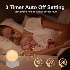 Bebê Som Máquina Ruído Branco Som Máquina Viagem e Berçário 24 sounds RGB noite luz Recarregável - Product Image 4
