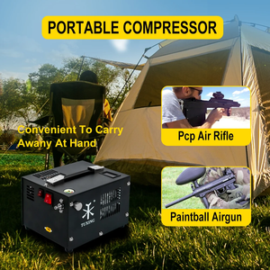 TUXING - Bomba de Aire Portátil de 110V/220V con Parada Manual, Sin Aceite, 4500psi/300bar/30mpa, Pantalla LCD, 12V PCP, Gran Venta - Product Image 5