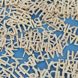 Vendita calda oro rosa Glitter buon compleanno coriandoli tavolo decorazioni per festa di compleanno Baby Shower festa di carta - Product Image 5