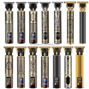 高品質ビンテージT9ヘアクリッパープロ用ヘアカット機トリマー電気クリッパー理髪師コードレスセットクリッパー - Product Image 3