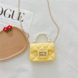 Bolso de Mano Mini Casual para Niñas, Colorido, con Asa en Forma de Cruz, Estilo Jelly, Moderno, para la Playa - Product Image 5