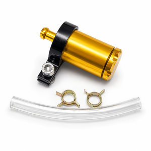 Vente flash - Réservoir de liquide de frein universel en aluminium avec tuyau anti-fuite robuste pour moto - Product Image 5