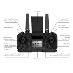 Dron GPS Plegable <span class=keywords><strong>con</strong></span> Control Remoto sin Escobillas, Quadcopter para Exteriores <span class=keywords><strong>con</strong></span> Posicionamiento Preciso y Cámara, Juguete para Niños - Product Image 5