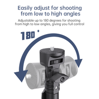 Tongsis Tripod Aluminium Alloy P8 1.6m, Sekrup 1/4 inci, 180 derajat °   Dapat Diputar, Portabel untuk Kamera & Smartphone Vlog untuk Pecinta Kamera