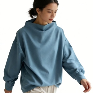 Nouveau sweat-shirt décontracté pour femme, pull à col haut, sweat-shirt oversize tendance - Product Image 6