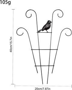 Treillis de jardin en métal acier durable léger <span class=keywords><strong>pour</strong></span> <span class=keywords><strong>plantes</strong></span> d'intérieur en pot <span class=keywords><strong>pour</strong></span> <span class=keywords><strong>plantes</strong></span> grimpantes, fleurs et légumes - Product Image 6
