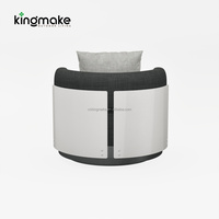 Canapé d'extérieur pivotant haut de gamme, mobilier de terrasse imperméable, ensemble de meubles de patio avec coussins confortables, canapé de jardin en aluminium