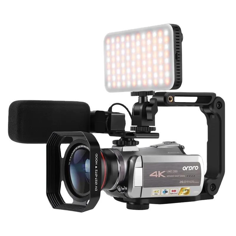 AZ50 4K Professionnel Haut de Gamme UHD 4K 3.1 ''Écran tactile Wifi Vision Nocturne IR Caméra Vidéo Numérique