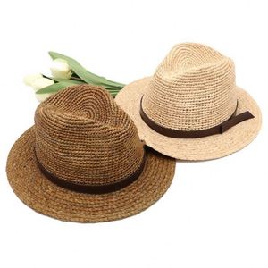 Chapeau de paille en raphia d'été tendance, vente en gros, protection solaire pour hommes et femmes, plusieurs grandes tailles, chapeau Panama - Product Image 3