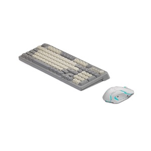 Teclado de membrana silencioso G98 RGB Girls Wireless Office Computer Notebook Juego de teclado y <span class=keywords><strong>mouse</strong></span> de sensación mecánica - Product Image 1