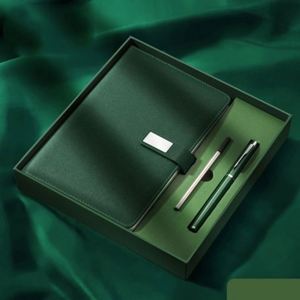Custom Logo Modern Multifunction Business Office Gift Box Set Leather Luxury <b>Journal</b> Diary Notebook with Pen - Product Image 4