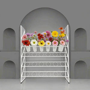 Présentoir en métal en <span class=keywords><strong>fer</strong></span> forgé à 5 niveaux Étagères extérieures avec support de jardinière d'angle et support de pot de fleur - Product Image 4