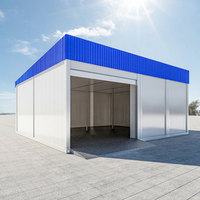 Maison conteneur préfabriquée détachable de 40 pieds, facile à assembler, entrepôt modulaire préfabriqué en acier, garage portable pour voitures
