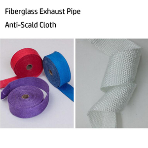 Rouleau de bande thermique pour échappement, en fibre de verre, titane, noir, rouge, vert et Orange, pare-chaleur avec attaches en acier inoxydable, pour moto - Product Image 4