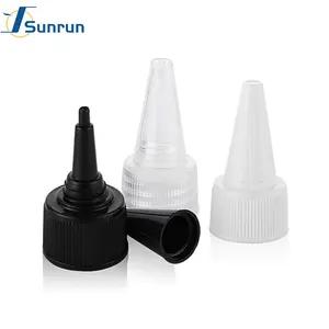 Factory Supply 18mm 20mm 24mm 28mm Plastic Drop Screw Cap Long Nozzle 18/410 20/410 24/410 28/410 Top Cap Point Mouth