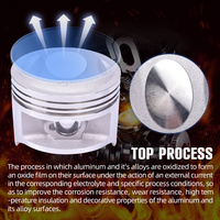 Fournisseur de Piston Jeu de segments de Piston de voiture Prix compétitif Faible puissance Original pour DR200 DF200 GS200 Pour Suzuki