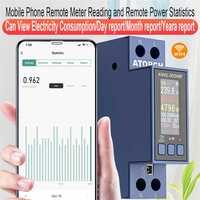 WiFi Tuya DIN Rail AC Voltmeter Digital Energy Voltage Tester Current Breaker Penghitung Konsumsi Listrik Meteran Watmeter G76