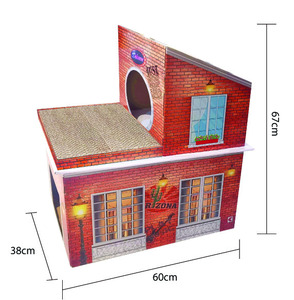 <span class=keywords><strong>Abri</strong></span> pour <span class=keywords><strong>chat</strong></span> Zhejiang écologique en <span class=keywords><strong>carton</strong></span> mignon maison à gratter pour animaux de compagnie grand stockage intérieur maison en <span class=keywords><strong>carton</strong></span> pour <span class=keywords><strong>chat</strong></span> - Product Image 4