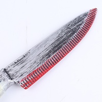 30.5*5cm Halloween Horror Party Props Halloween Faux Décoration En Plastique Slasher Couteau Réaliste Halloween Robuste Mousse Dague