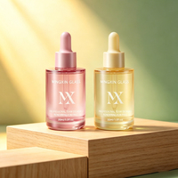 Flacon compte-gouttes en verre pour huile essentielle cosmétique de luxe personnalisé 30 ml