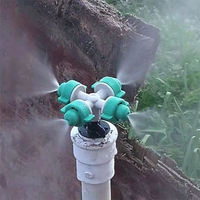 Buse de brumisation 4 voies pour irrigation de jardin, buse atomisatrice, arroseur de brumisation réglable