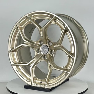 Rines de Aleación Forjados de <span class=keywords><strong>5</strong></span> Radios en Color Dorado de 18, 19 y 20 Pulgadas 5x114.3 para Autos <span class=keywords><strong>BMW</strong></span>, BENZ, TESLA, con Cubos de Rueda OEM ODM - Product Image 1