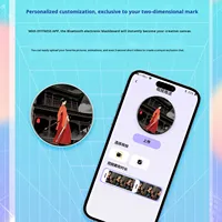 Écran tactile intelligent pour contrôle d'applications OLED, badge électronique Android, périphérique anime, carte d'étudiant, cadeau tendance DIY