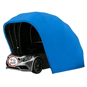 Cochera Portátil de Apertura Rápida con Protección UV, <span class=keywords><strong>Toldo</strong></span> de Doble Uso para Patio y Garaje - Product Image 6