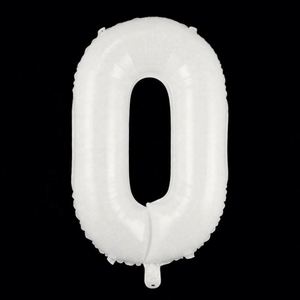 Globos de Número de Cumpleaños Blancos de 32 Pulgadas, Directo de Fábrica, Decoraciones para Fiestas - Product Image 1