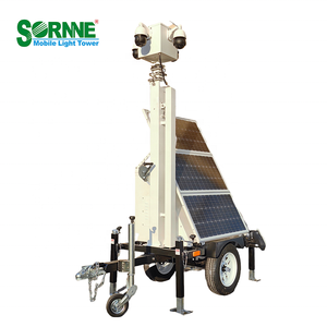 Diseño de CCTV Solar, Hoteles Solares, Remolque con Cámara Móvil Solar de Silicio Monocristalino para Hoteles, Parques y Obras - Product Image 1