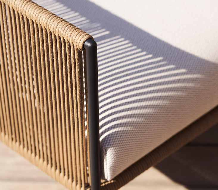 New arrival garden rope chair customized outdoor metal patio furniture sofa high-quality outdoor chair