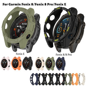 Étui en TPU pour montre connectée <span class=keywords><strong>Garmin</strong></span> <span class=keywords><strong>Fenix</strong></span> 8 43mm 47mm 51mm AMOLED Solar, coque pour montre <span class=keywords><strong>Garmin</strong></span> <span class=keywords><strong>Fenix</strong></span> E 8 Pro - Product Image 1