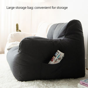 Fabricante de sofás para sala de estar, tapicería nórdica de doble Plaza personalizada para sala de estar, relleno perezoso incluido, sofá Big Bean Bag - Product Image 5