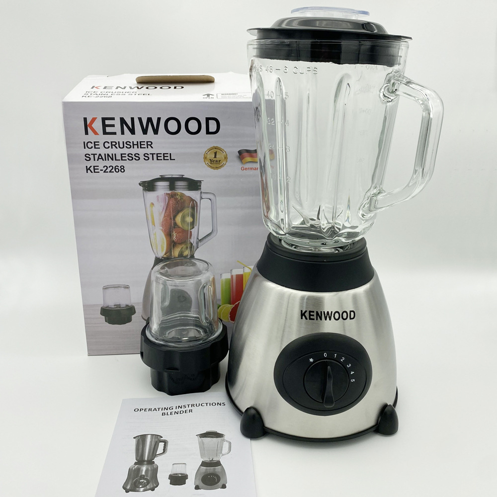 2 in 1 Blender sıkacağı Y66 5 hız paslanmaz çelik kavanoz ile elektrikli yiyecek mikseri Blender