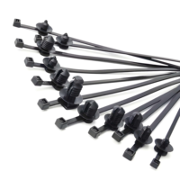 Soporte de Sujeción para Cables de Nylon 66 con Montaje de Tornillo CHCC, Clips de Montaje para Bridas de Cables UL94V-2 para Gestión de Cables Eléctricos Industriales