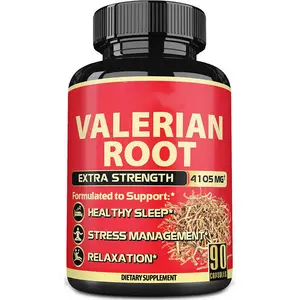 Dukungan tidur sehat suasana hati ORGANIK MURNI kapsul ekstrak akar Valerian mendukung respons stres pikiran positif