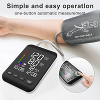 Tensiomètre automatique pour usage domestique, tensiomètre numérique avec écran LED rétroéclairé, mémoire 2x90 ensembles, moniteur de tension artérielle