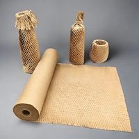 Rouleaux de papier nid d'abeille biodégradable, papier de rembourrage personnalisé pour le rembourrage et la protection des colis lors du transport express