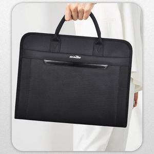 High Quality Black Executive Business Briefcase PU Leather Conference Bags for <b>File</b> <b>Storage</b> Travel Office 15.6 Inches Laptop Bag - Product Image 2