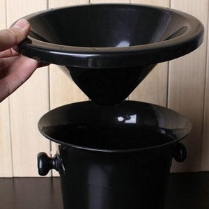 Balde de plástico com funil, vinho preto espátula de champanhe 3l