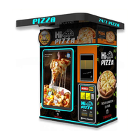 Distributeur automatique de pizzas commercial entièrement automatique 24h/24, kiosque de restauration rapide en libre-service avec écran tactile pour centre commercial