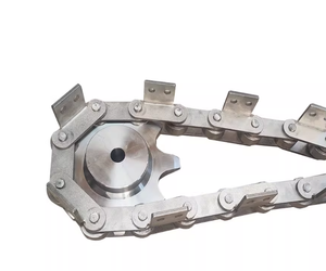 Chaînes industrielles à pas large : chaîne de transmission en acier au carbone personnalisable, chaîne robuste à pas de 125 mm. - Product Image 1