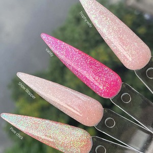 IPHF Shimmer Glitter Crystal Clear <span class=keywords><strong>Pink</strong></span> Polvo acrílico EMA Dipping Acrílico Nail Powder <span class=keywords><strong>Cover</strong></span> <span class=keywords><strong>Pink</strong></span> - Product Image 3